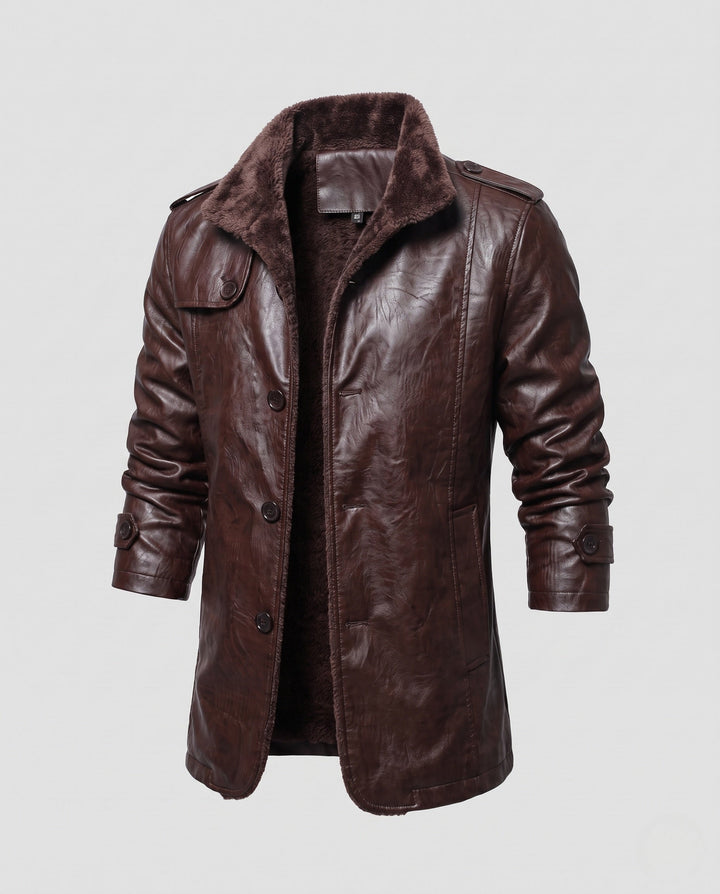 Herr fuskläder Pilot Blouson med Sherpa Foder