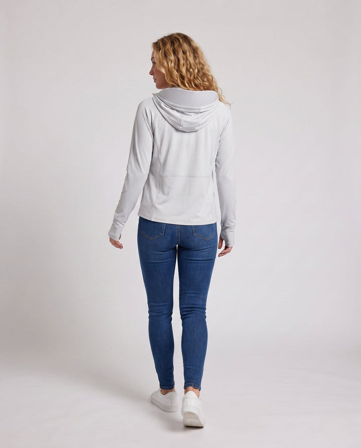 Dam andningsbar alla-purpose jacka med innovative huva design
