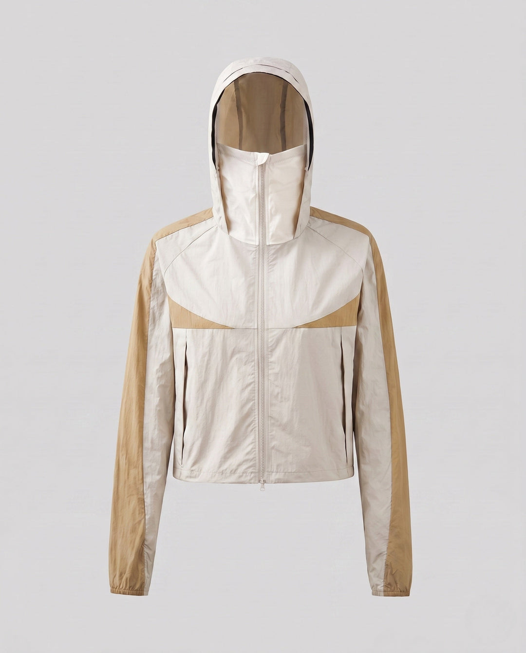 Dam funktionell vindjacka med innovative huva design