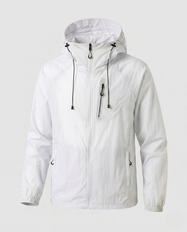 Dam Hög-Performance Vindjacka med Reflective Elements och Adjustable Huva Design