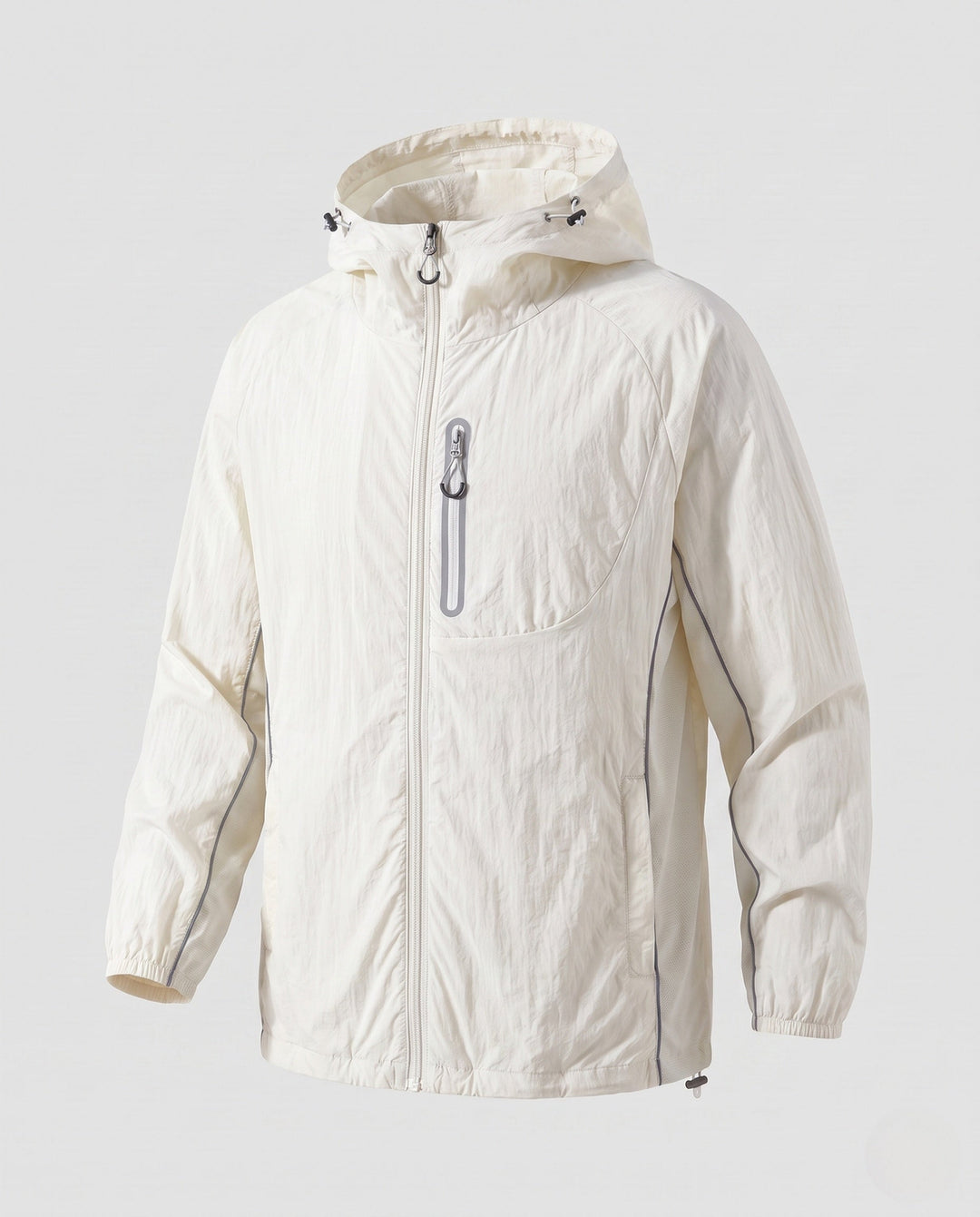 Dam lätt weather jacka med stowable huva