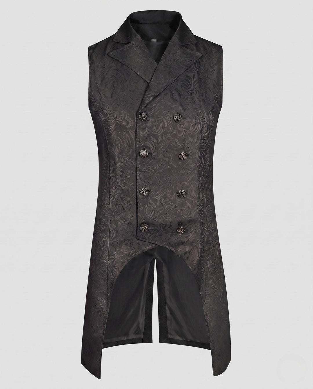Dam elegant tailcoat jacka med blommig mönster