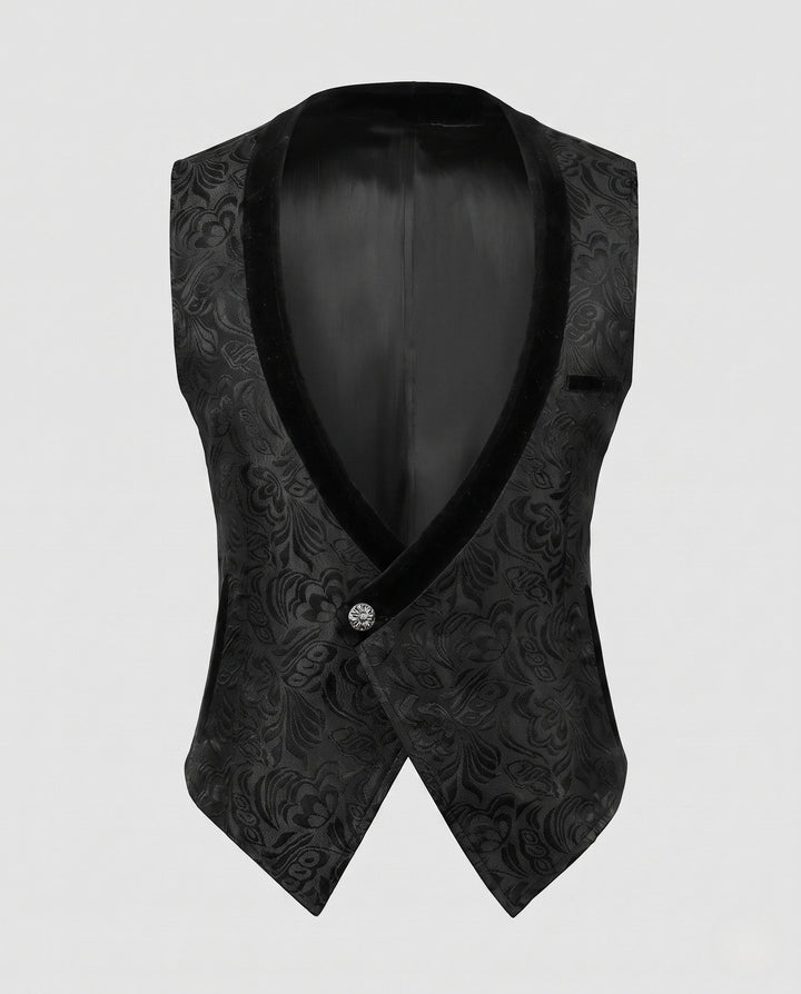 Dam elegant rund krage väst