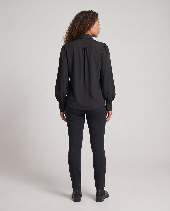 Dam elegant Waistcoat med blommig design och Asymmetric fåll