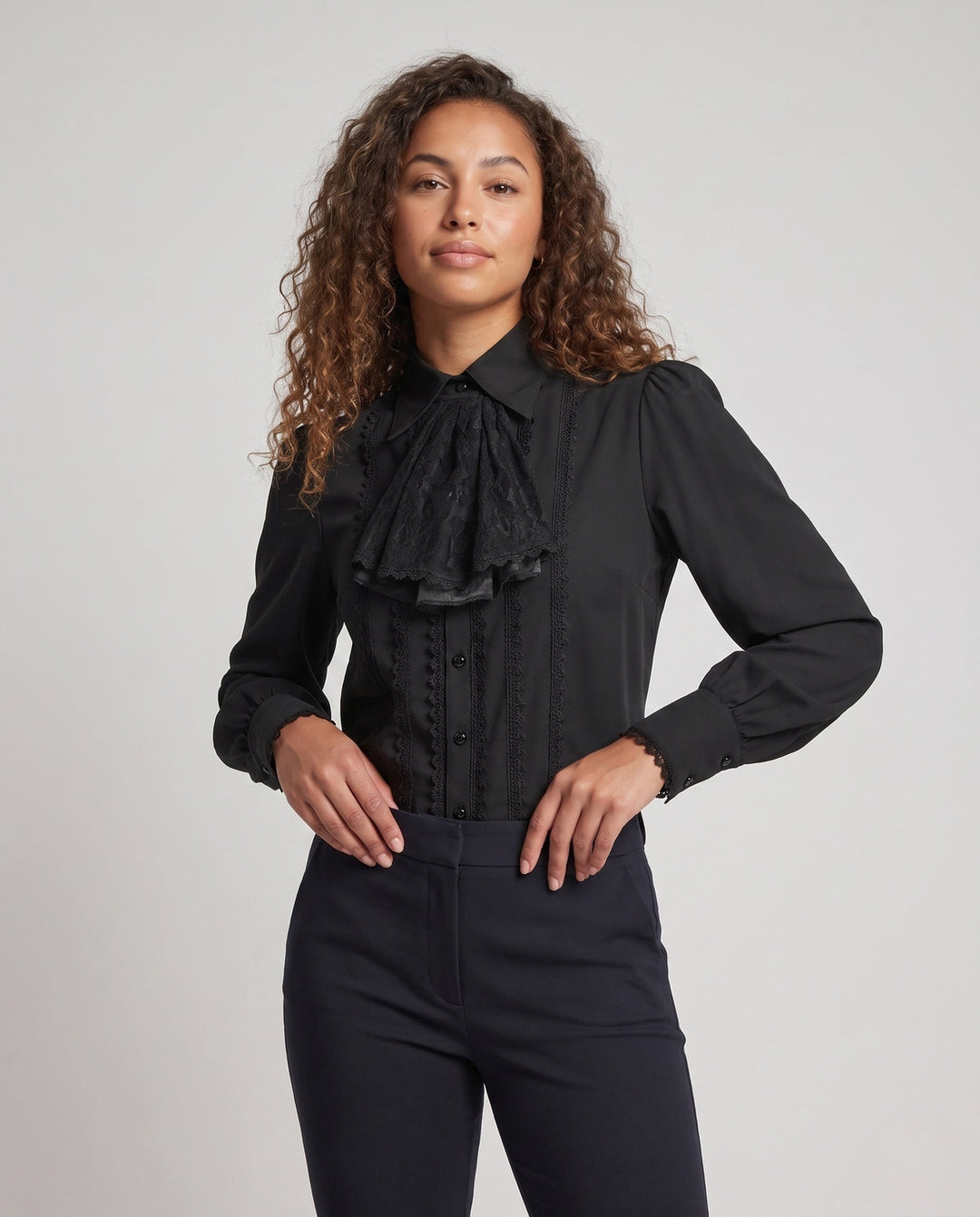 Dam elegant Waistcoat med blommig design och Asymmetric fåll