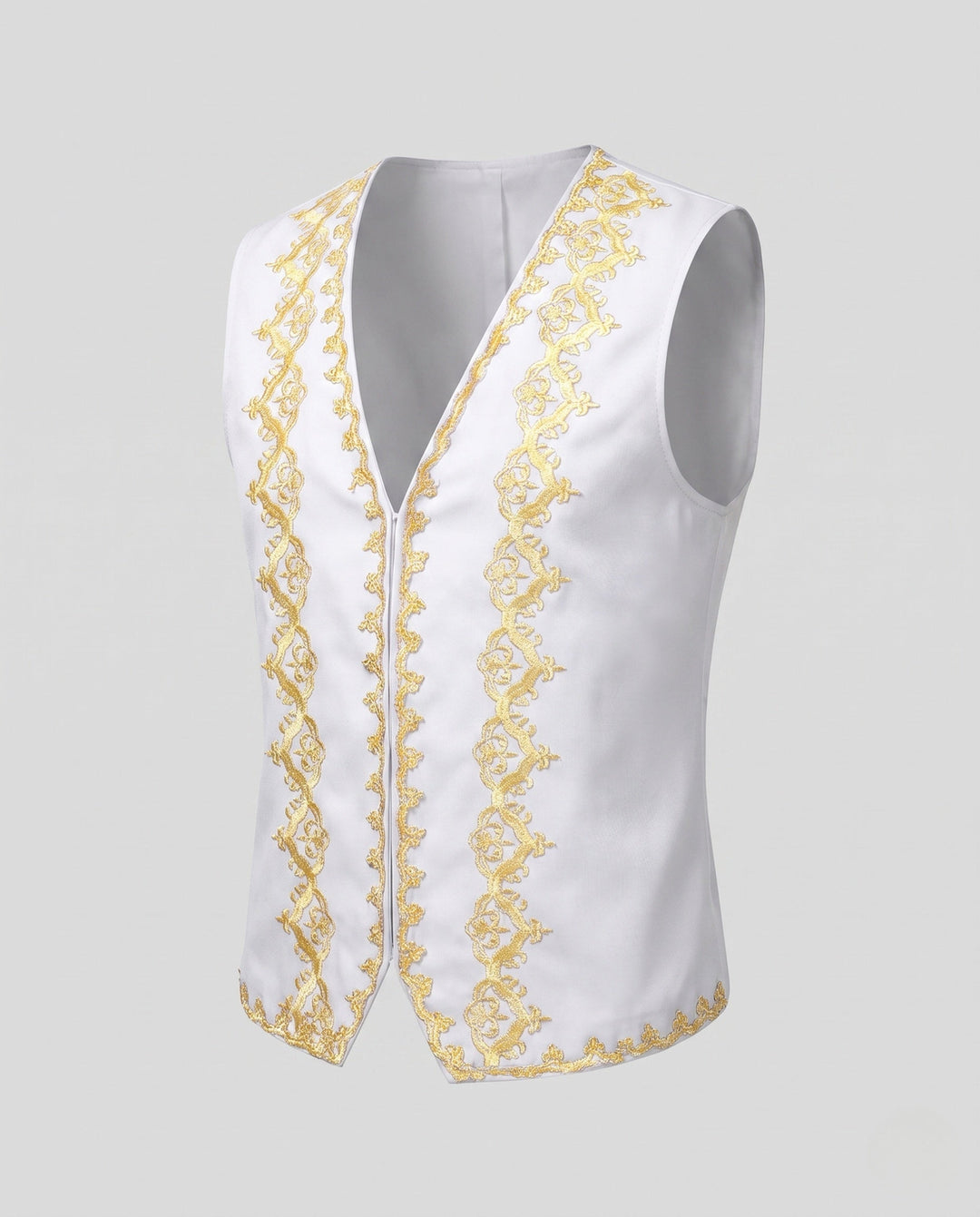 Dam elegant väst med intricate golden embellishments