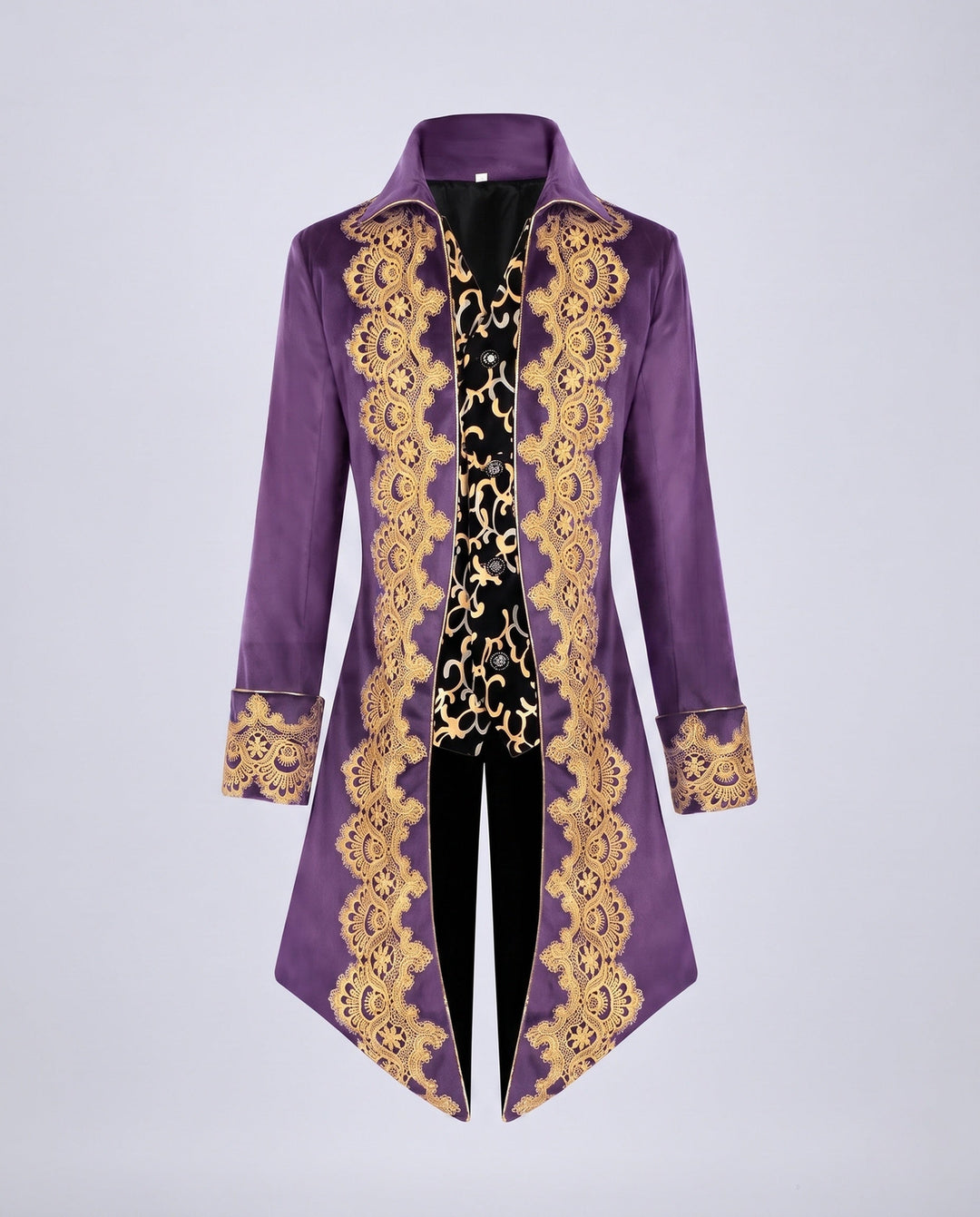 Dam elegant Gala jacka med intricate Gold mönster