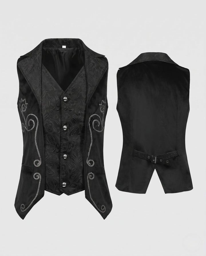 Dam elegant väst med Elaborate broderi