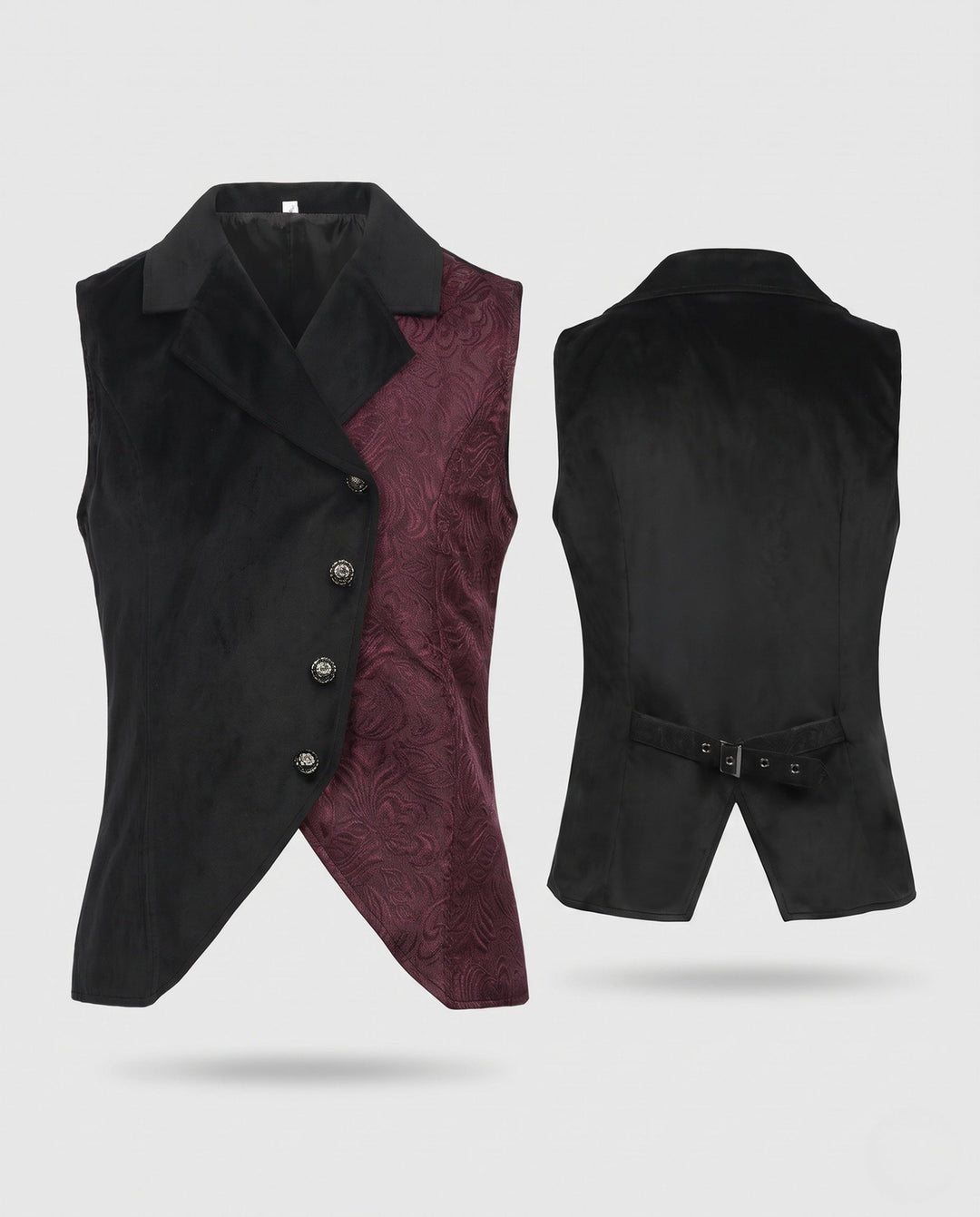 Dam elegant väst med Elaborate broderi