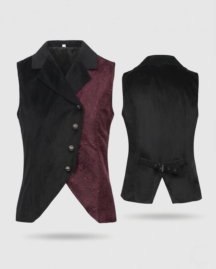 Dam elegant väst med Elaborate broderi