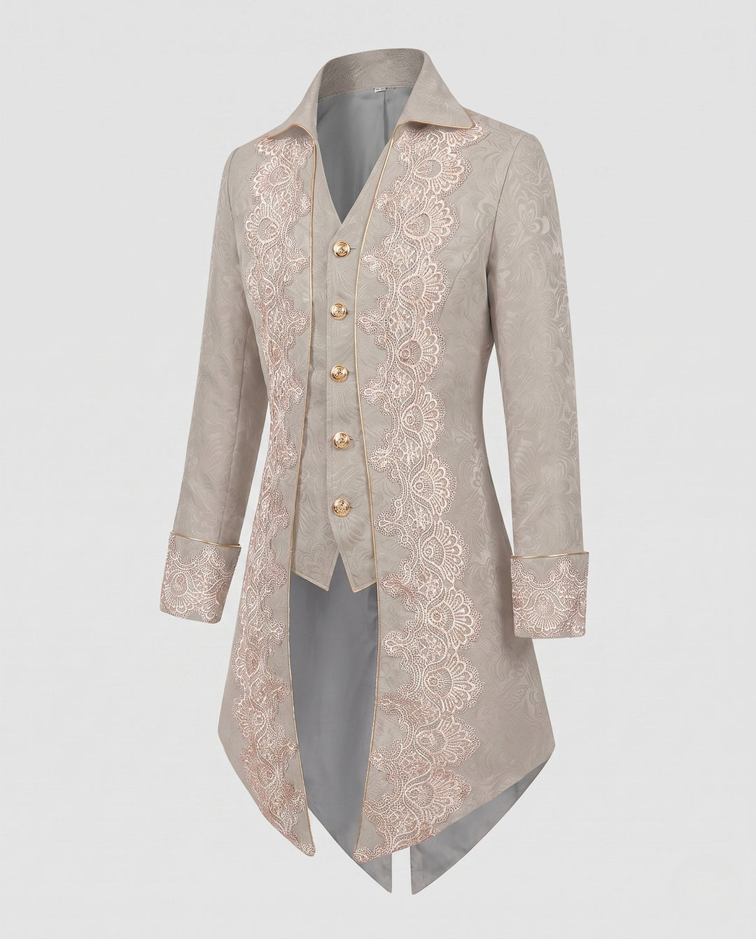 Dam elegant jacka med Opulent Lace Embellishments