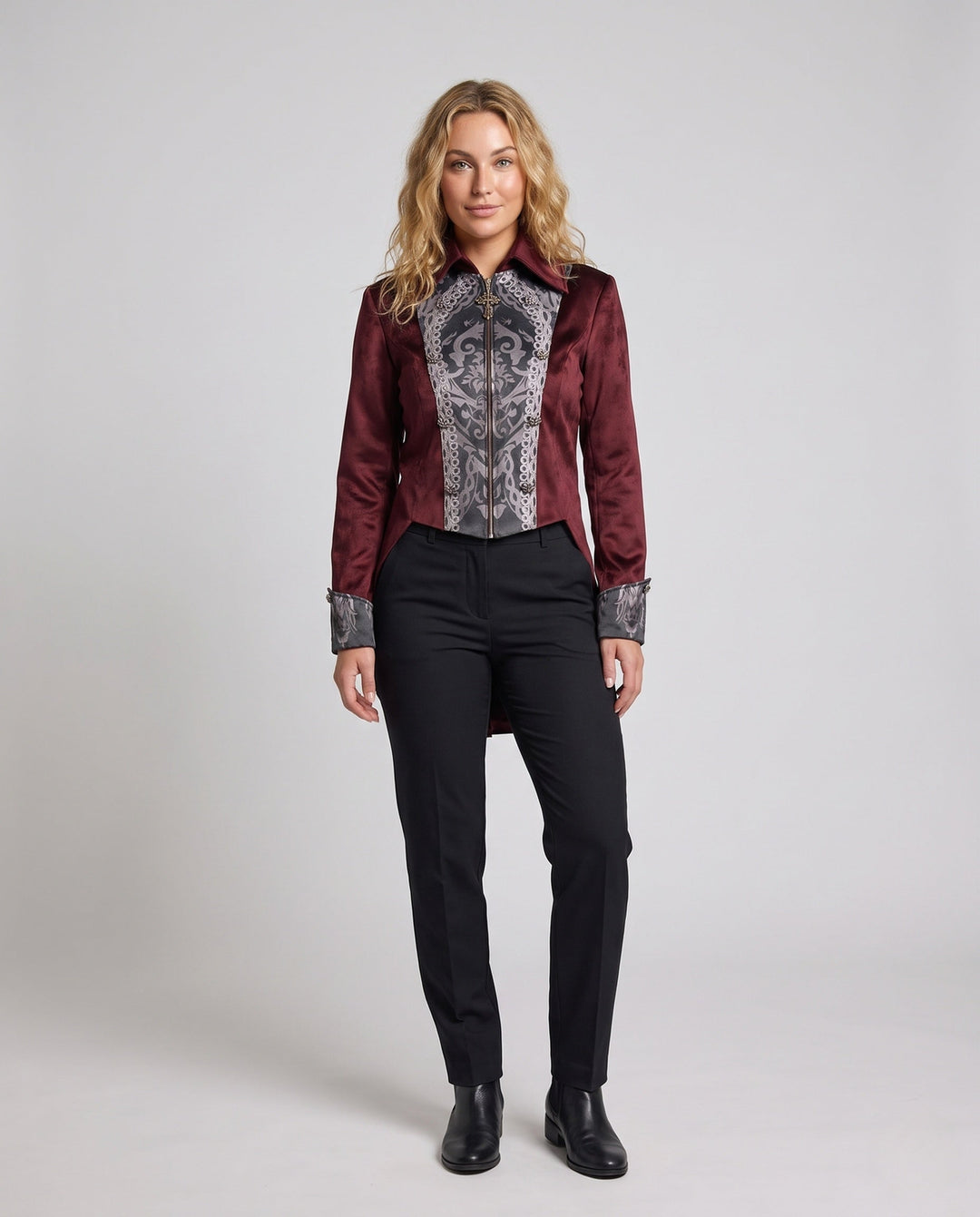 Dam Luxurious avslappnad jacka med elegant detaljer och stilren passform