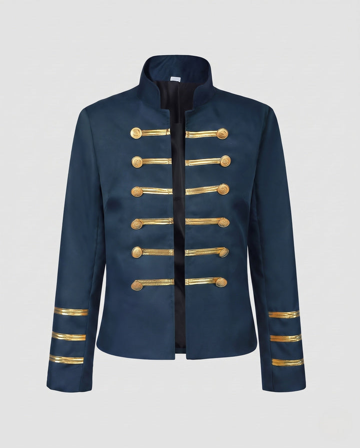 Dam Military Lapel jacka med Golden knappar
