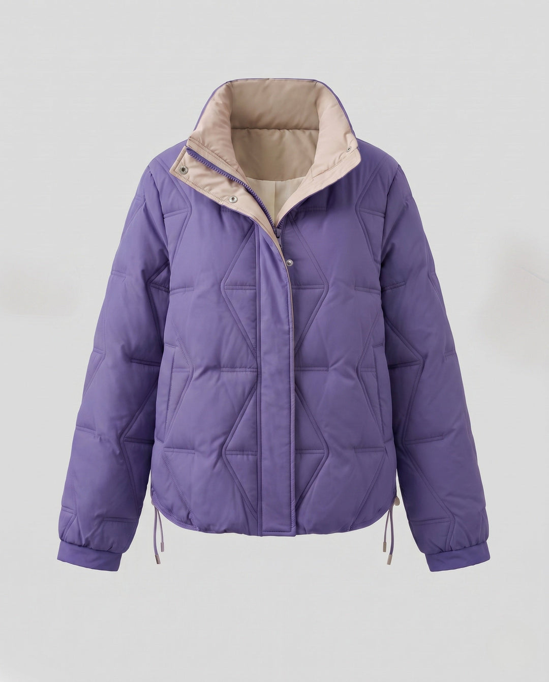 Dam Shorter Ultralight Thermo Boxig Blouse med Ergonomisk Shoulder Passform och Dold Tryckknapp Knäppning