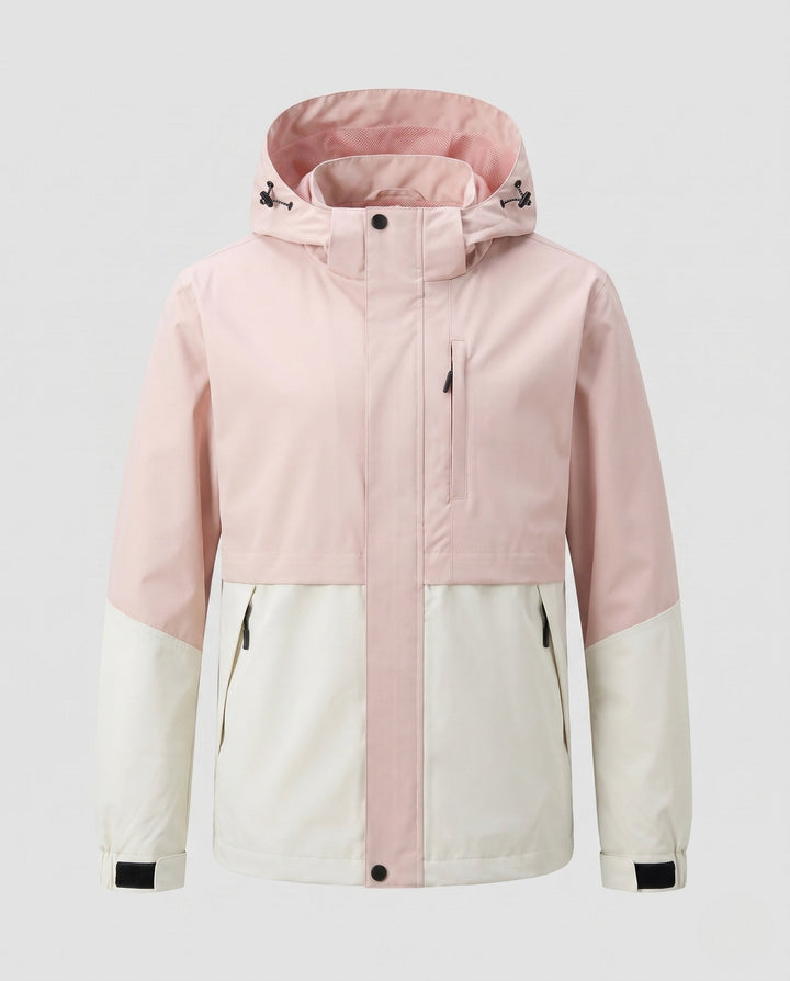 Unisex Two-Tone Softshelljacka med Huva, Vind och Vattenavvisande Outdoor Performance