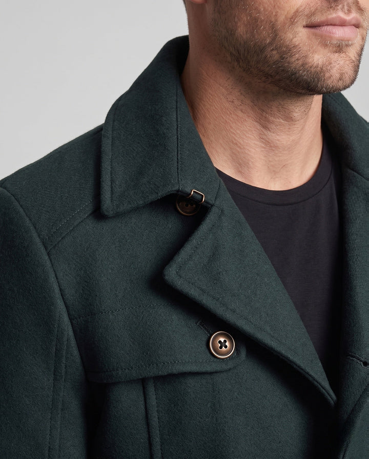 Herr Övergångsjacka i Fieldcoat Stil med Patterned Foder