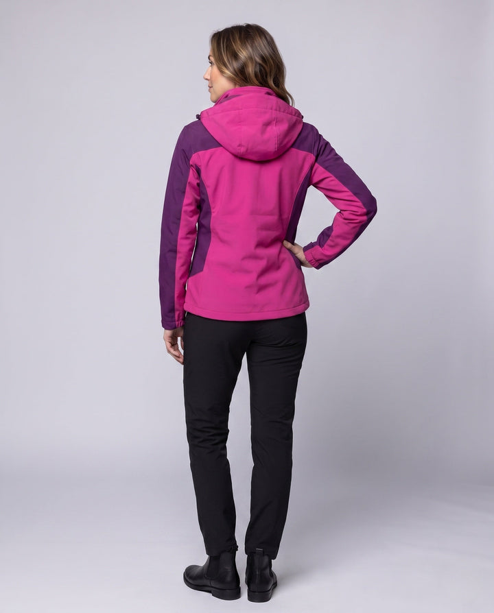 Dam multifunctional softshell utomhusjacka set med fleece inner jacka och funktionell byxor