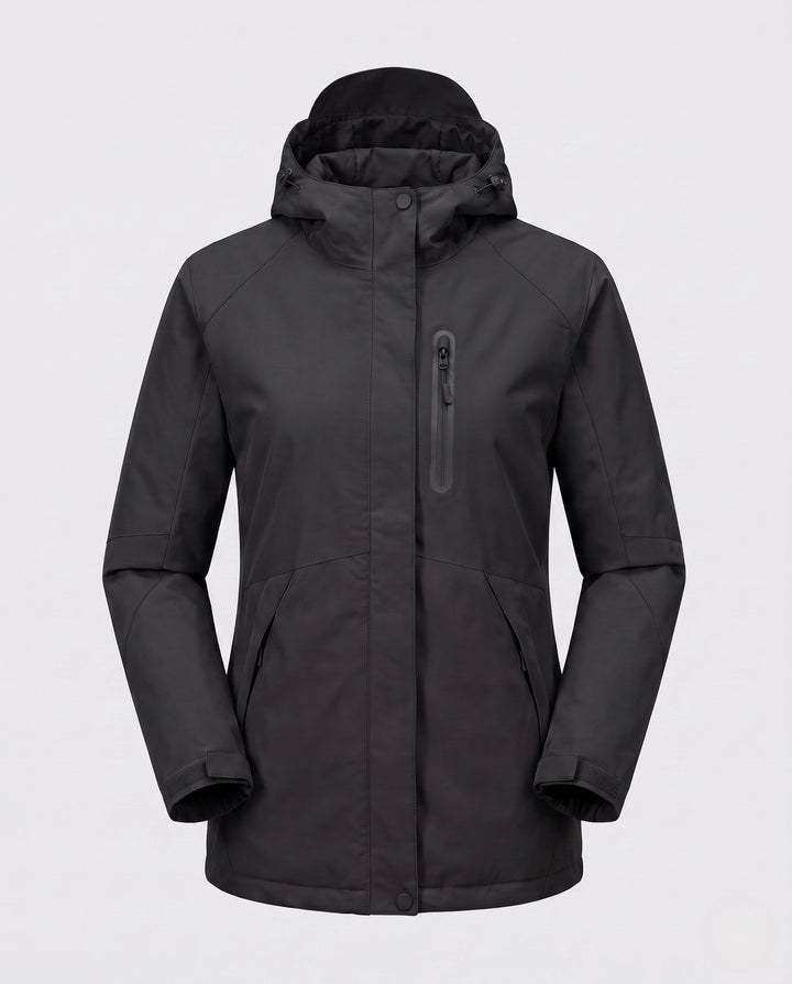 Dam funktionell Transition jacka med Removable huva