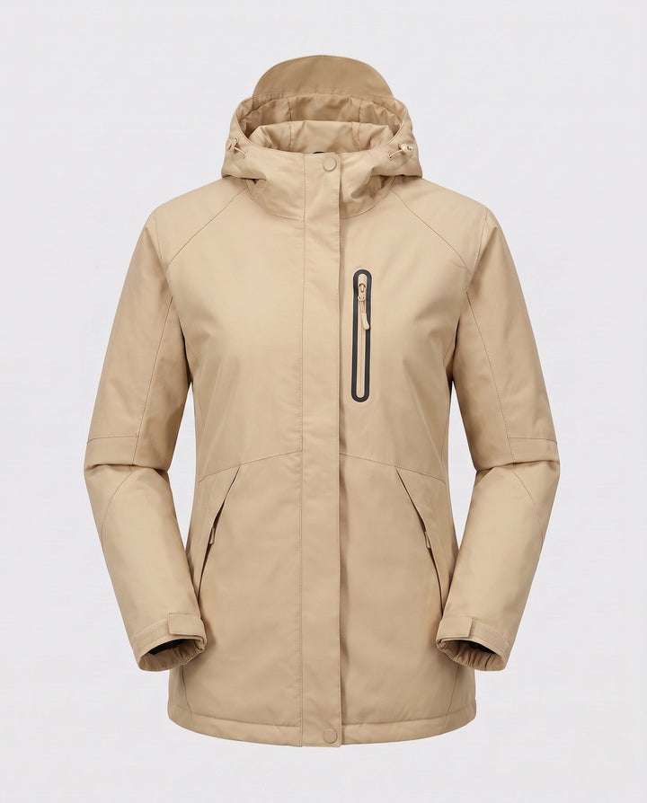 Dam funktionell Transition jacka med Removable huva