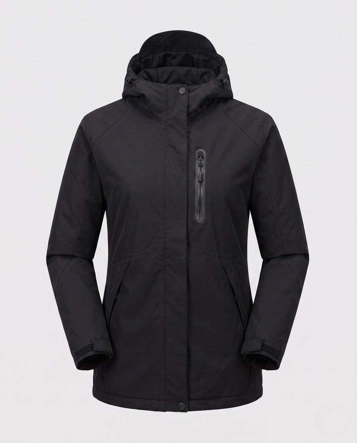Dam funktionell Transition jacka med Removable huva