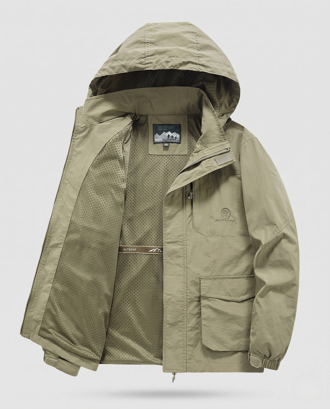 Herr Technical Utomhus Jacka med Uttagbar Huva