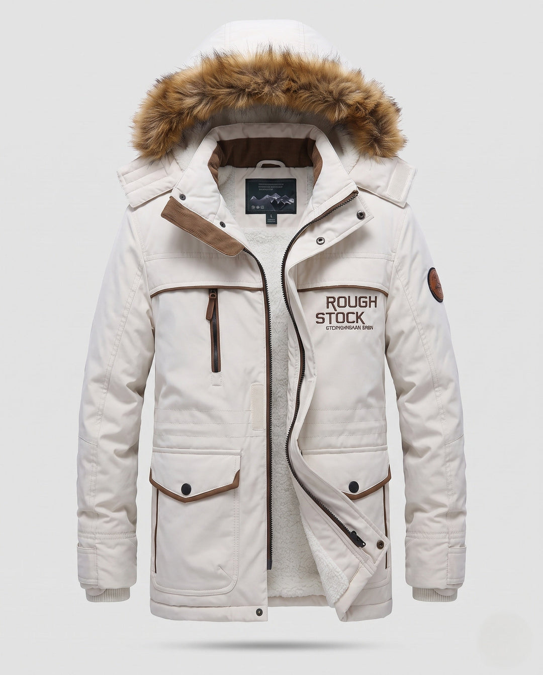 Herr Technical Vinter Jacka med Uttagbar Huva