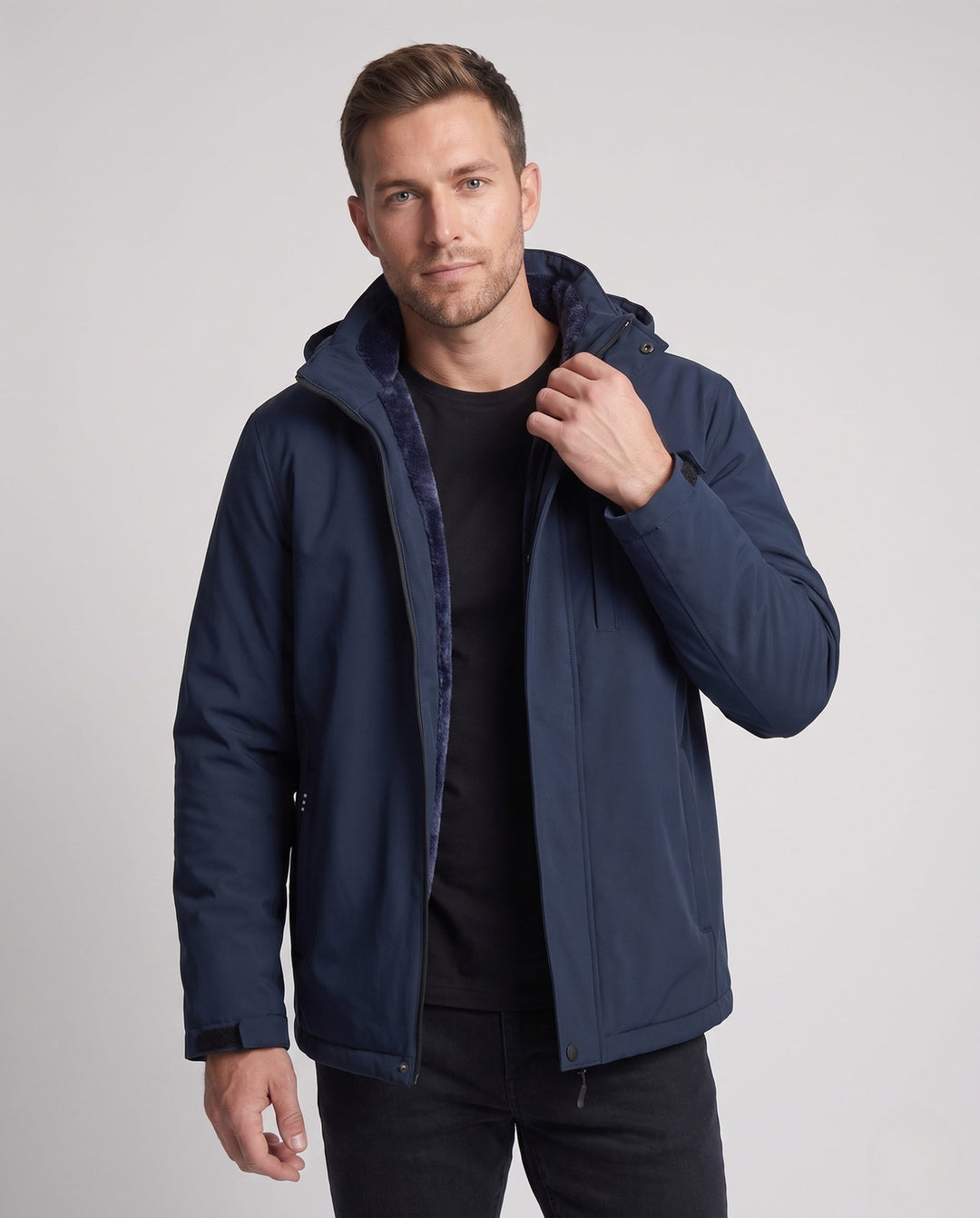 Herr Weatherproof Övergångs Jacka med Fleecefoder