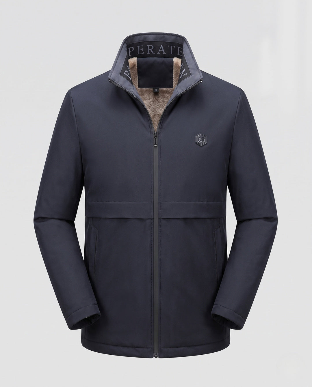 Herr Vinter Parka med Faux Fur Krage