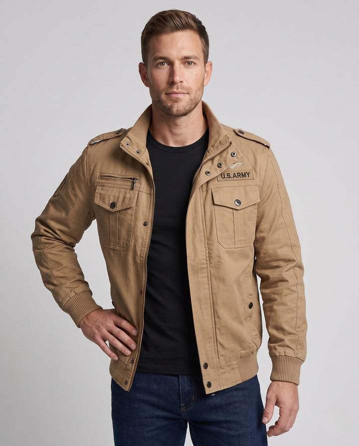 Herr Military-Inspired Utilityjacka