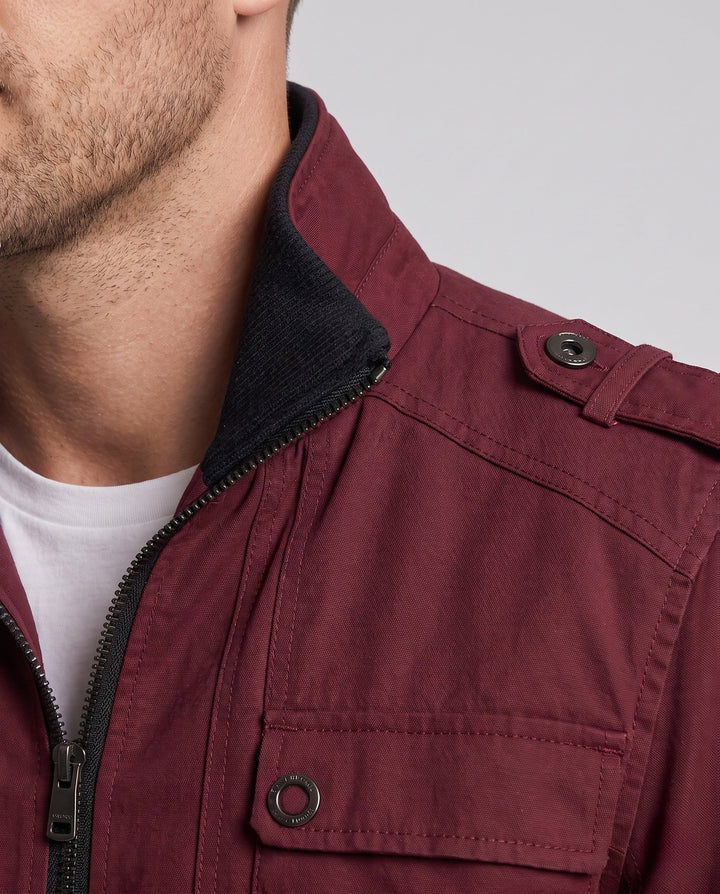 Herr Stilren Fältjacka med Praktisk Fickor