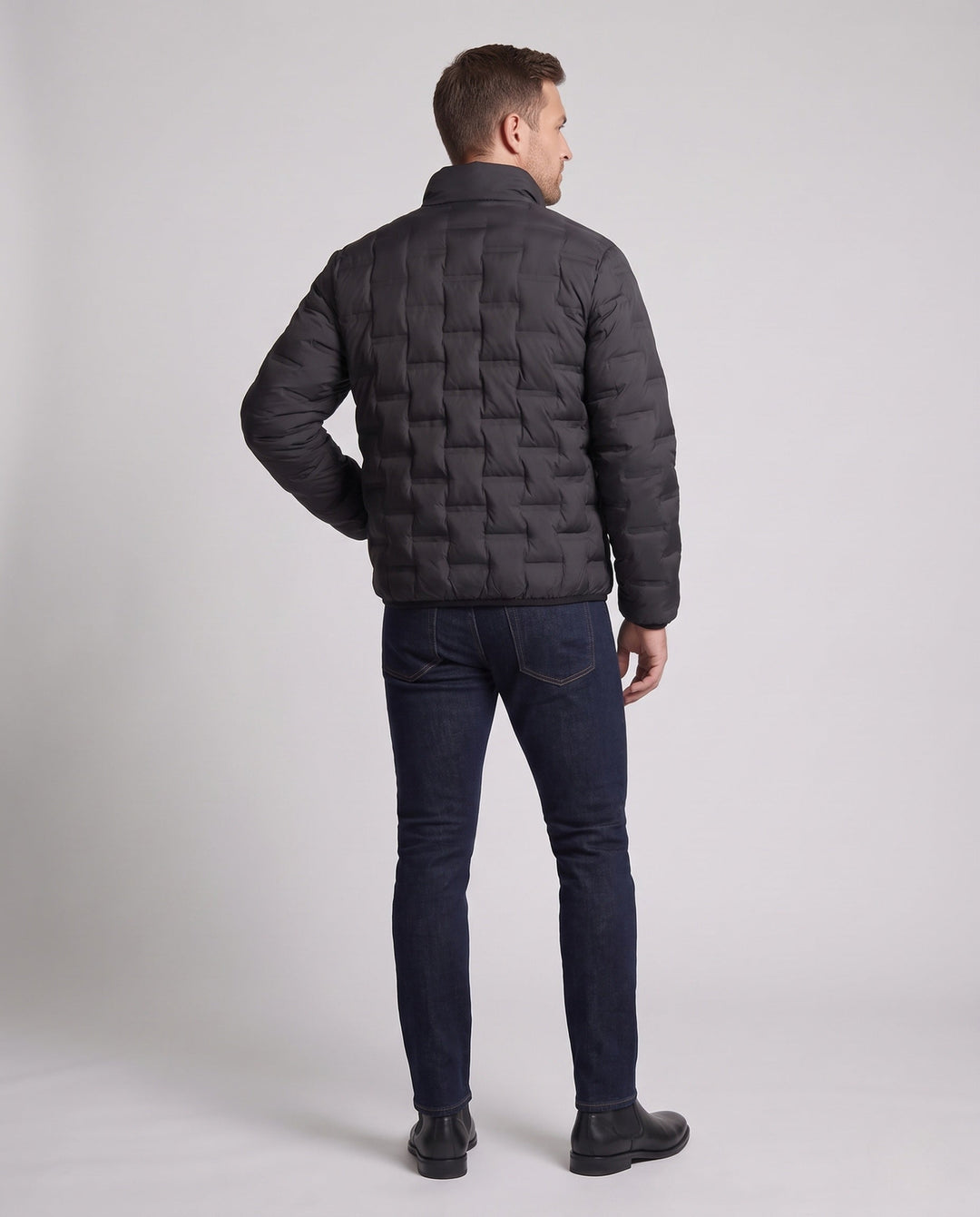 Herr Elegant och Varm Vadderad Jacka