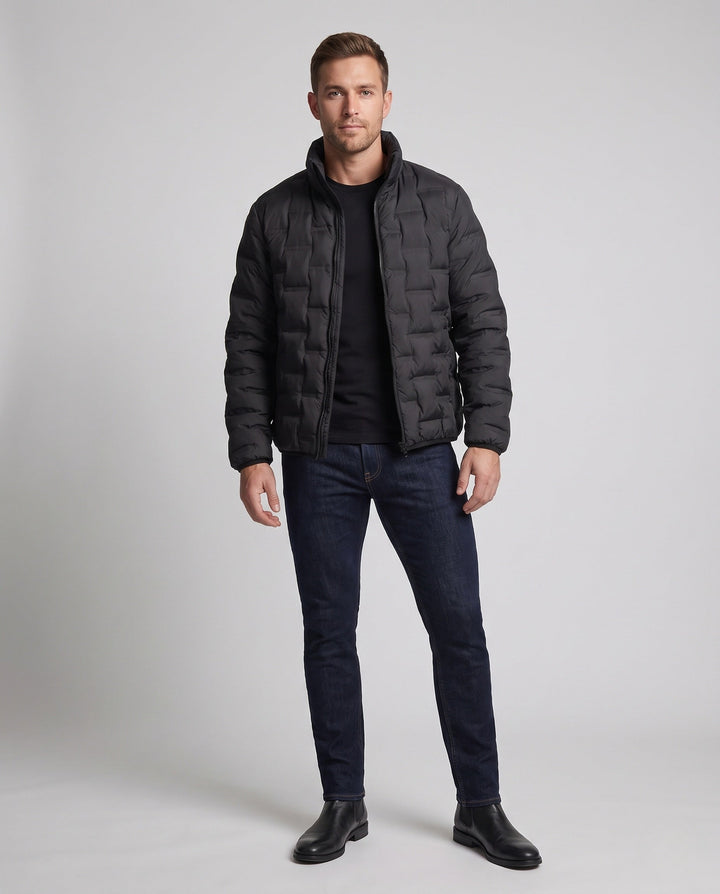 Herr Elegant och Varm Vadderad Jacka