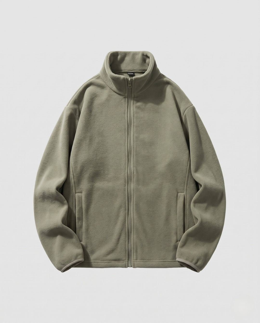 Unisex fleece-Zipjacke mit Stehkragen und minimalistischer utomhus-Optik