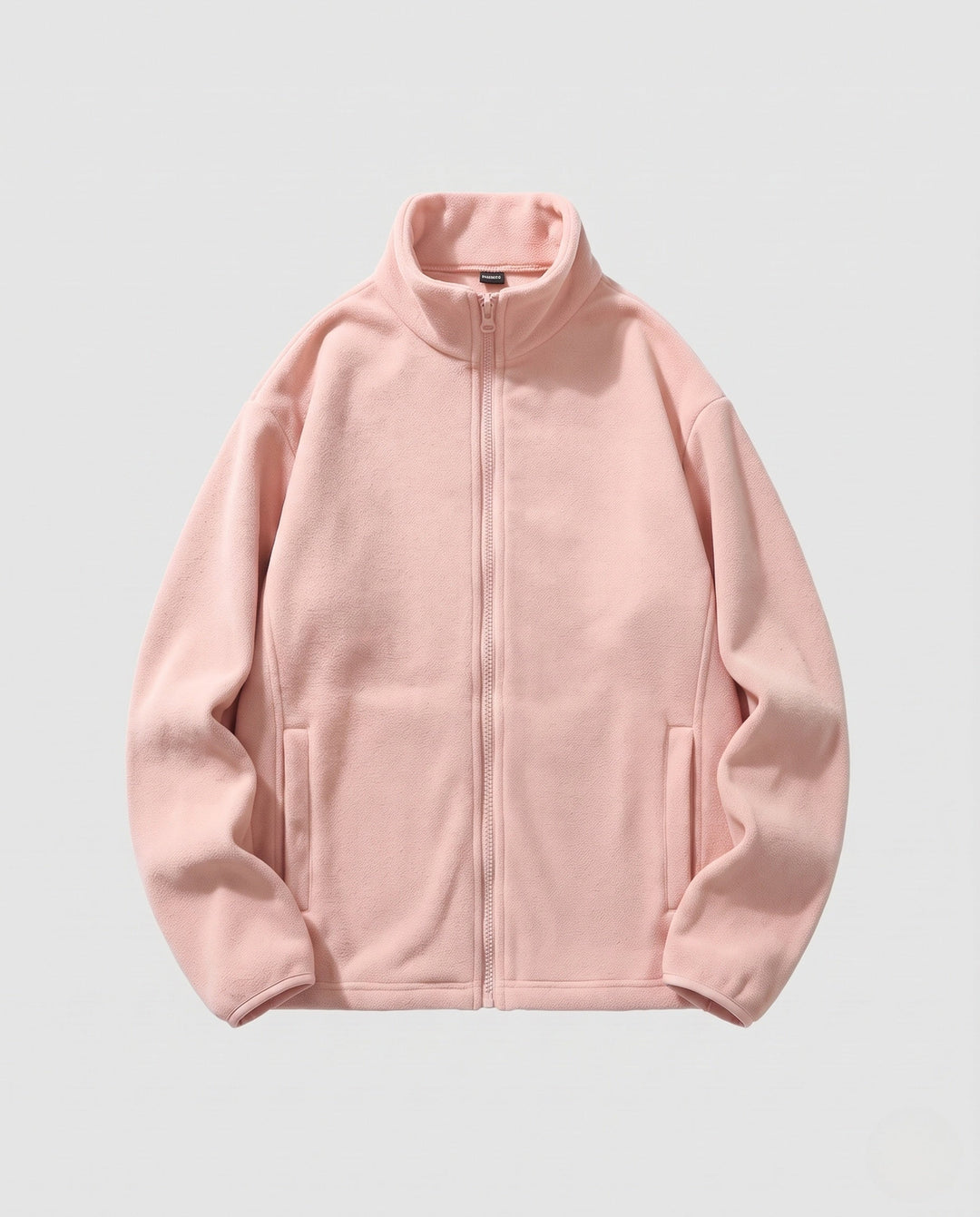 Unisex fleece-Zipjacke mit Stehkragen und minimalistischer utomhus-Optik