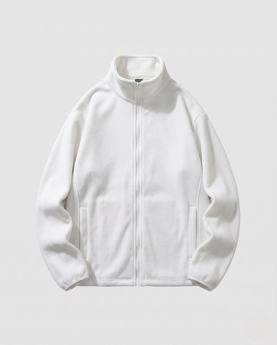 Unisex fleece-Zipjacke mit Stehkragen und minimalistischer utomhus-Optik