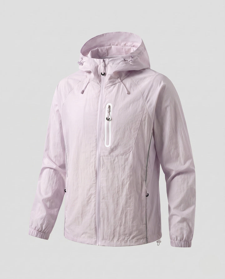 Unisex Leichte Wind- und Wasserabweisende Kapuzen-Übergangsjacke mit reflektierenden detaljer