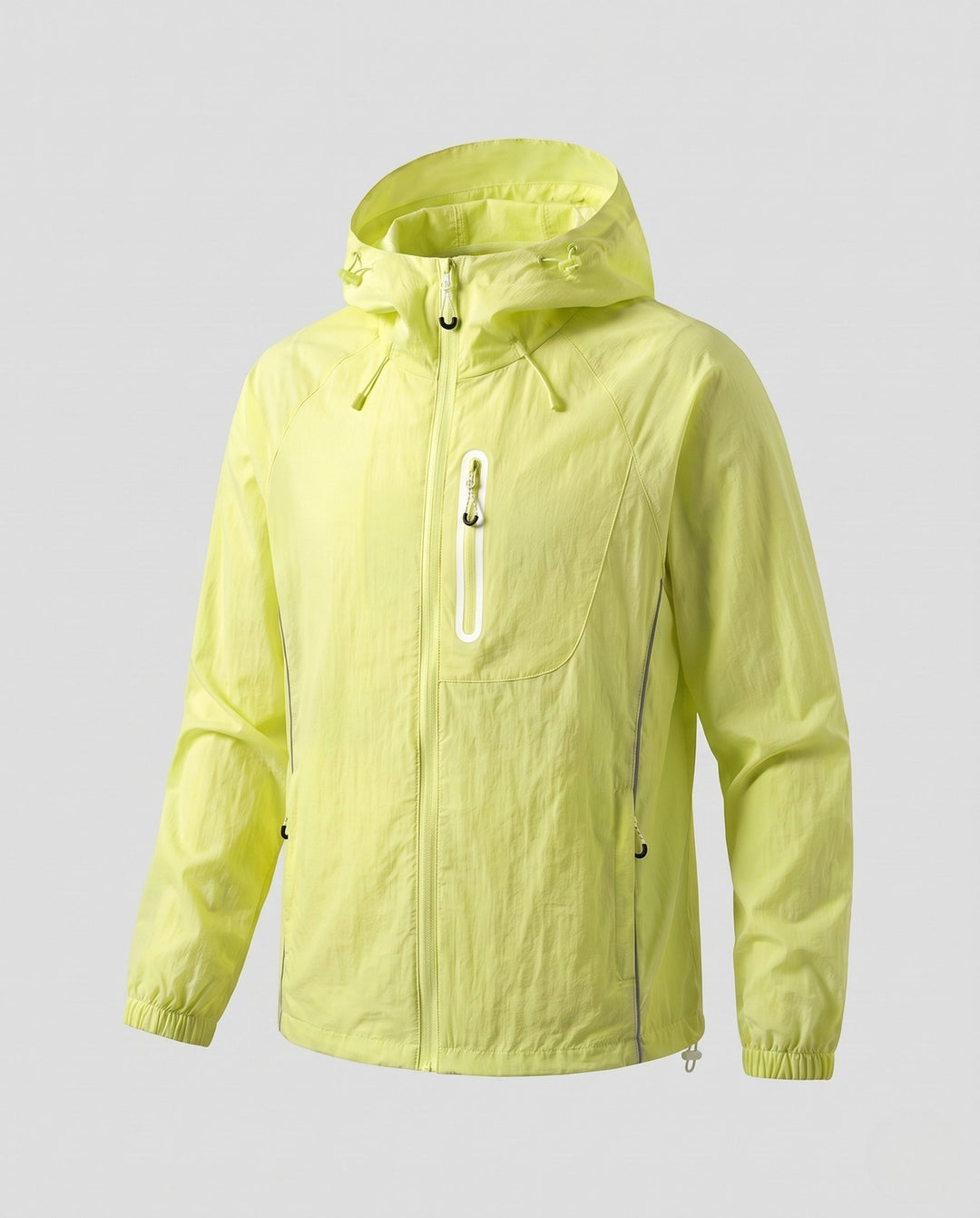 Unisex Leichte Wind- und Wasserabweisende Kapuzen-Übergangsjacke mit reflektierenden detaljer