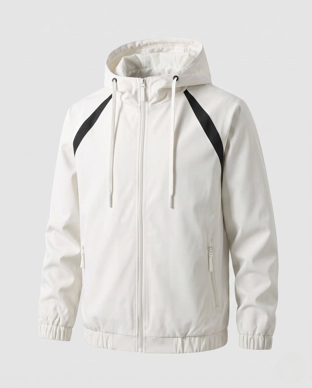 Unisex Ultraleichte Kapuzen‑Windjacke mit verdecktem Reißverschluss &amp; verstellbarem Saum
