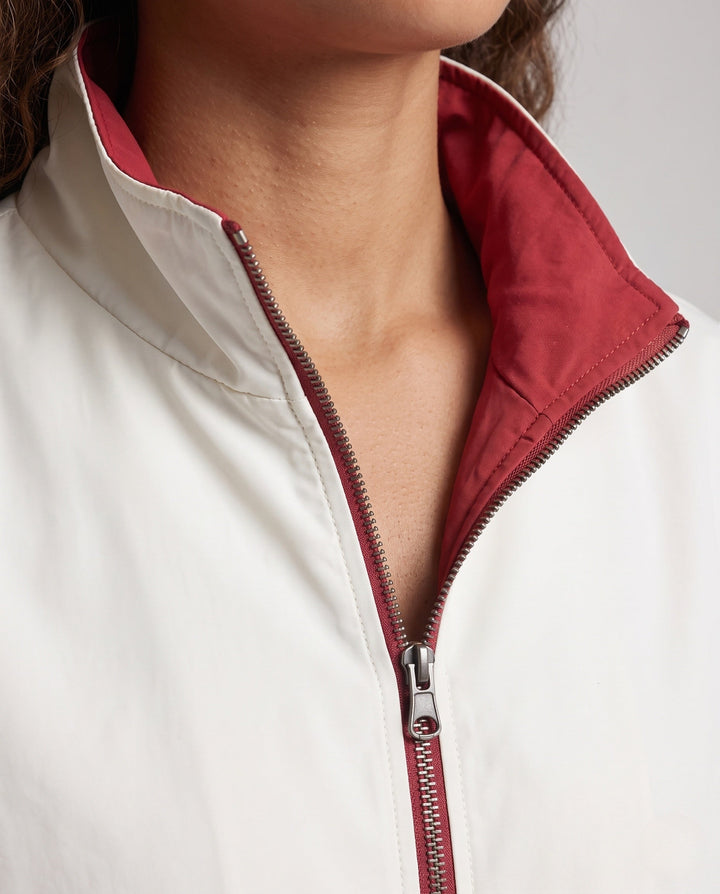 Unisex Wende-Übergangsjacke mit hochschließendem Kragen, Reißverschluss &amp; elastischen Bündchen