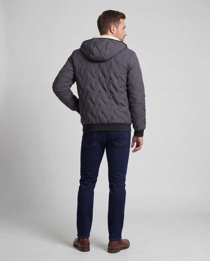 Herr Bekväm Fleece Fodrad Vinter Jacka