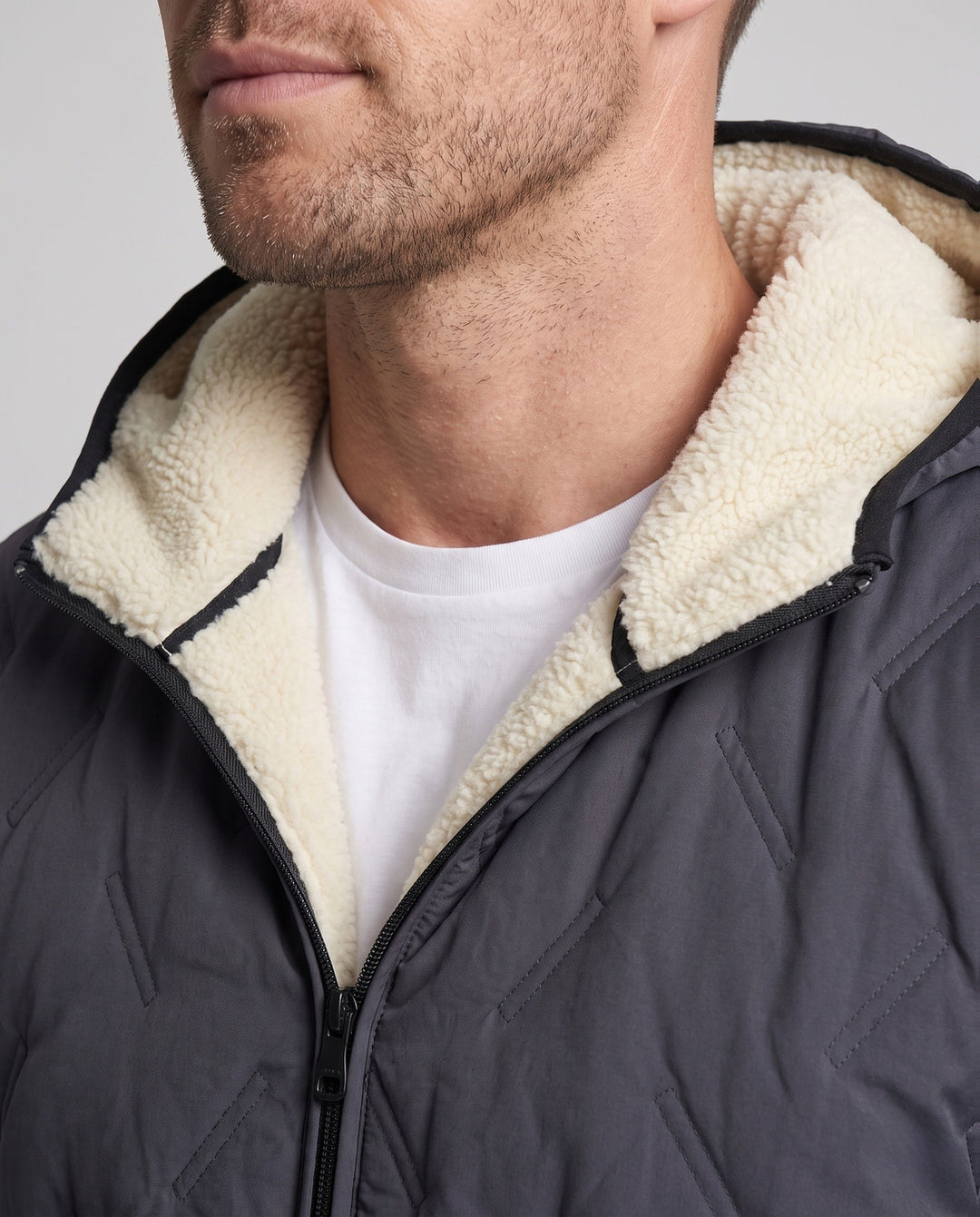 Herr Bekväm Fleece Fodrad Vinter Jacka
