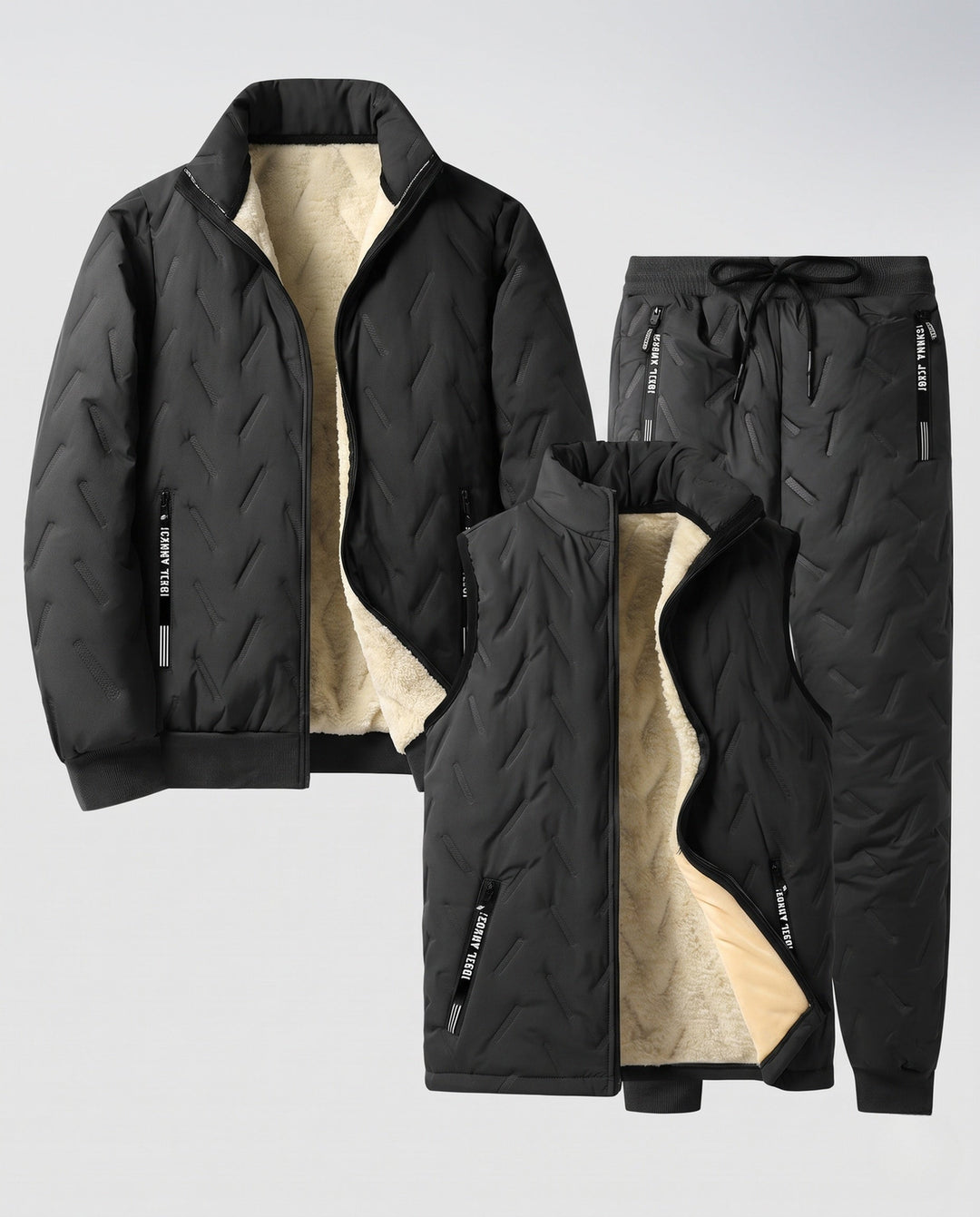 Herr Insulated Quiltad Jacka med Väst