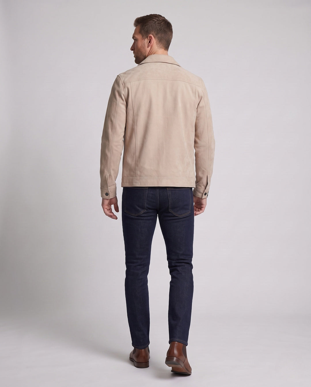 Herr Klassisk Suede Jacka