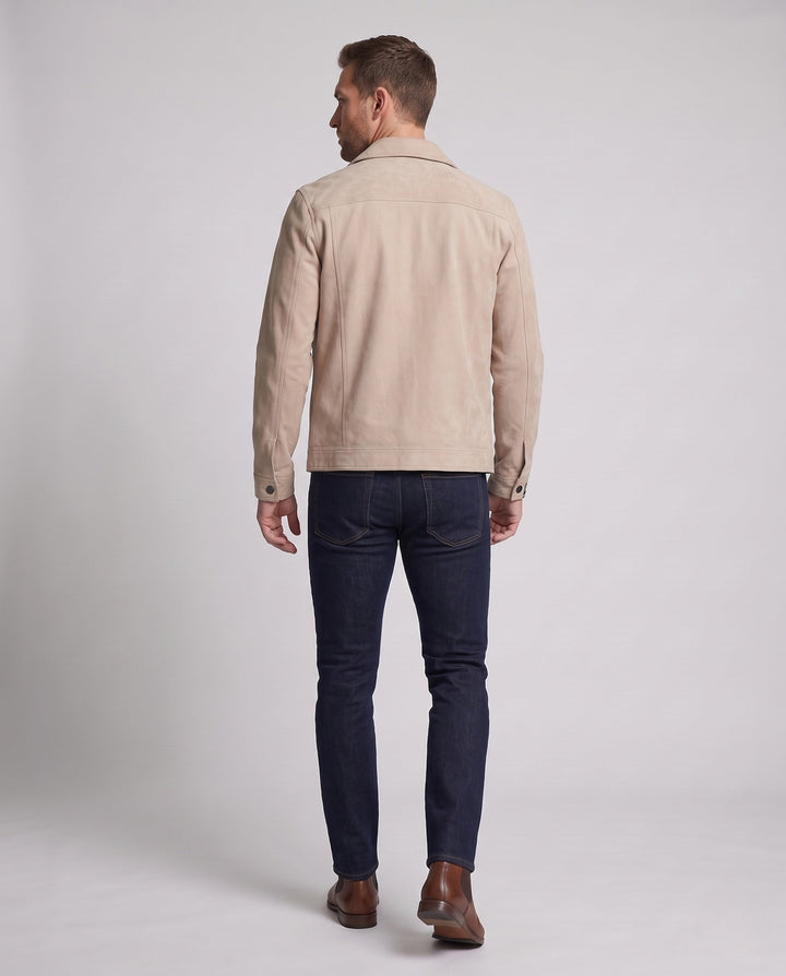 Herr Klassisk Suede Jacka