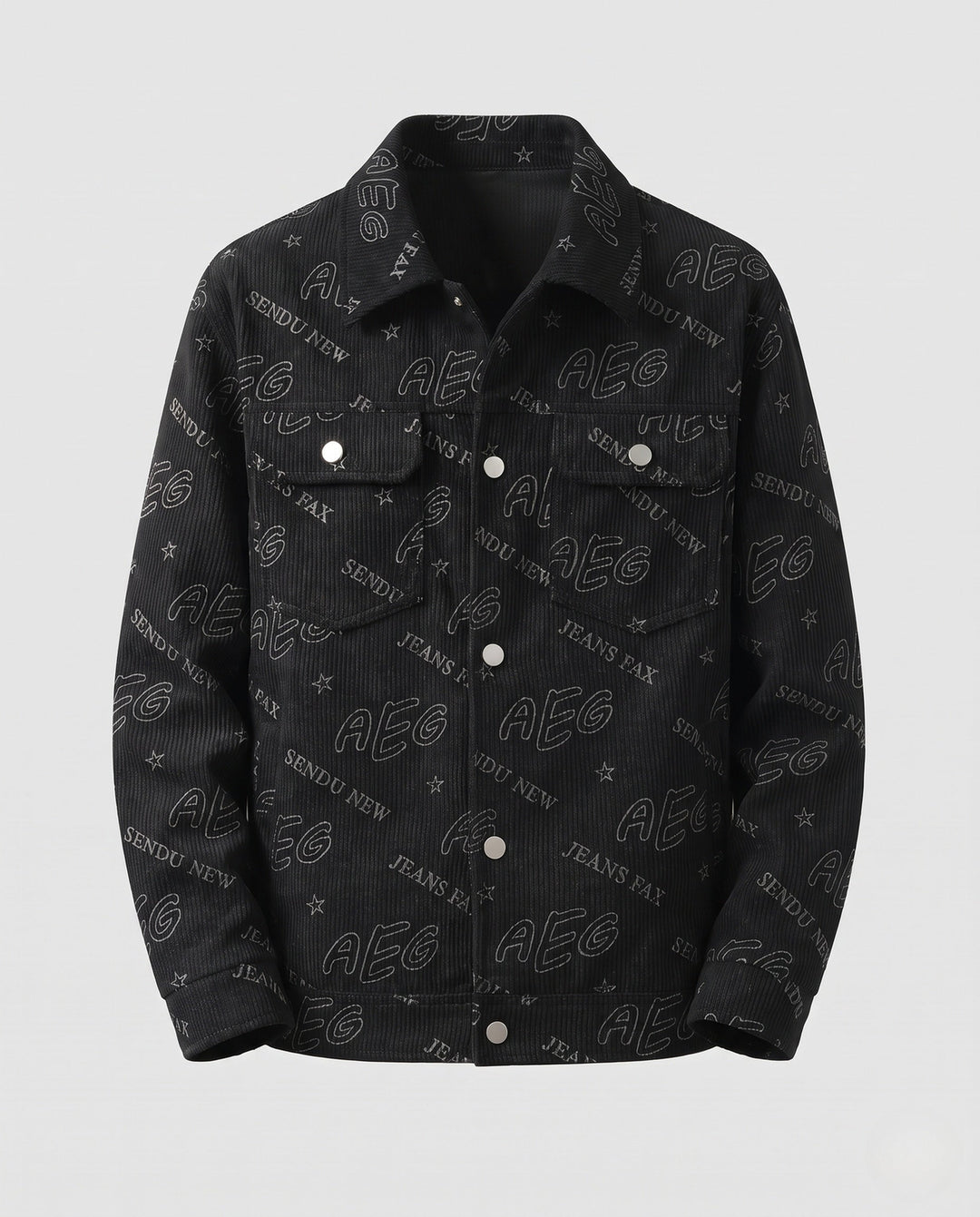 Herr Avslappnad Manchester Jacka med Tryck