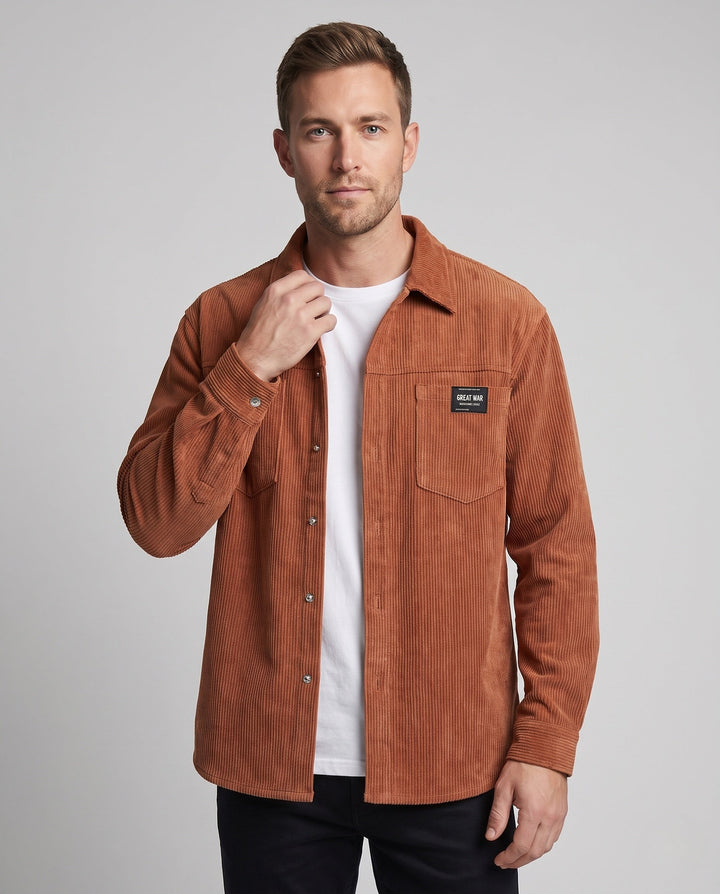 Herr Strukturerad Bomull Jacka