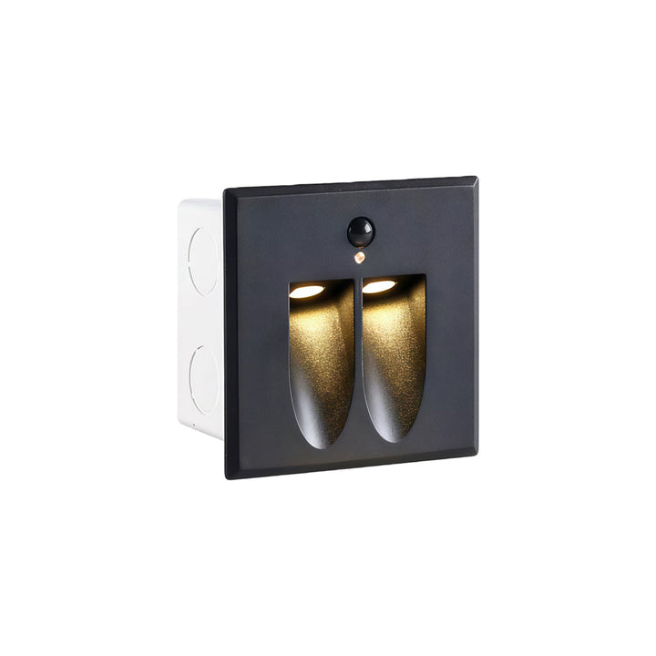 【2 ST】stege LED-lampa infälld LED rörelsesensorlampa