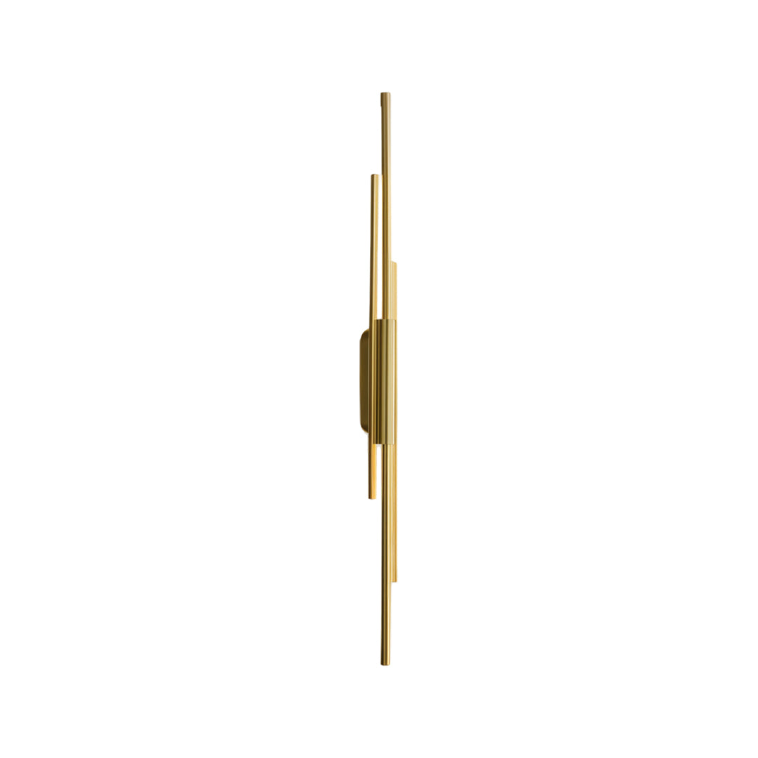 Samtida Linjär Vägglampa Minimalistisk Solid Kopparbelysning