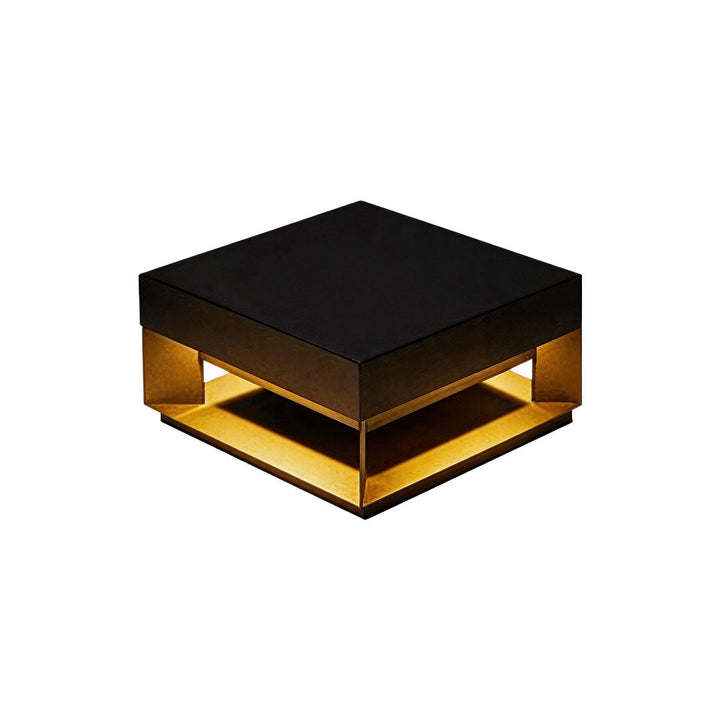 Infart Säule Belysning Modern Fyrkantig Metall Lampa