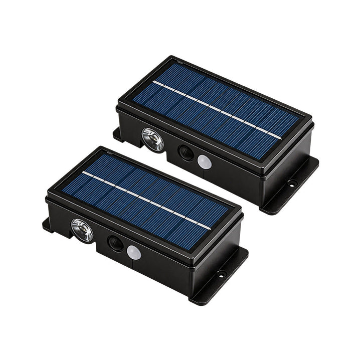 【2 ST】Utomhus Solar Deck Lampor LED In-Ground Landskapsbelysning